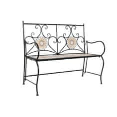 DKD Home Decor Klop DKD Home Decor Črna Pisana Mozaik 111 x 54 x 88 cm