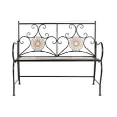 DKD Home Decor Klop DKD Home Decor Črna Pisana Mozaik 111 x 54 x 88 cm