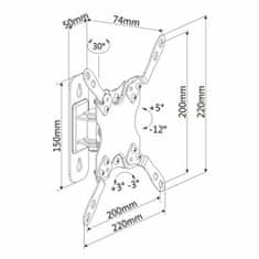 Ewent Nosilec za TV Ewent AISATV0203 AISATV0203 13"-42"