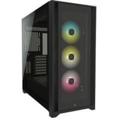 Corsair Ohišje Midi-Stolp ATX Corsair iCUE 5000X RGB Črna