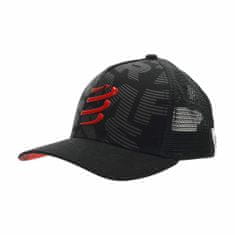 Compressport Unisex kapa s šiltom Compressport Trucker Črna