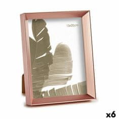 Gift Decor Okvir za fotografije 17,3 x 3,3 x 22,3 cm Roza Baker Plastika Steklo (6 kosov)