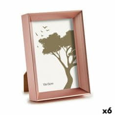 Gift Decor Okvir za fotografije 12 x 3,3 x 17,3 cm Roza Baker Plastika Steklo (6 kosov)