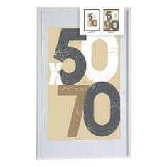 Gift Decor Okvir za fotografije 62,5 x 2,5 x 92,5 cm Bela Plastika Les MDF (6 kosov)