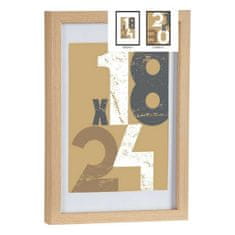 Gift Decor Okvir za fotografije 24 x 2,5 x 32,5 cm Naraven Steklo Les MDF (6 kosov)