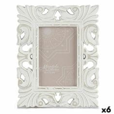 Gift Decor Okvir za fotografije 18,5 x 23 x 1,3 cm Bela Les MDF (6 kosov)