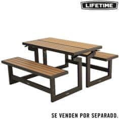 LIFETIME Klop z Naslonjalom Lifetime Table Rjava Convertible