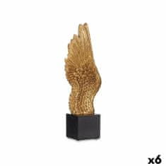 Gift Decor Okrasna Figura Krila Črna Zlat 8 x 33,5 x 13 cm (6 kosov)