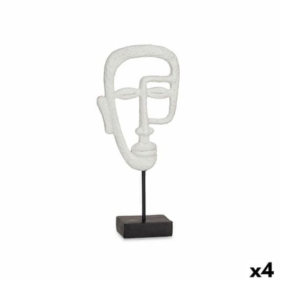 Gift Decor Okrasna Figura Obraz Bela 19,5 x 38 x 10,5 cm (4 kosov)