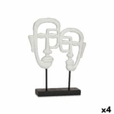 Gift Decor Okrasna Figura Obraz Bela 27 x 32,5 x 10,5 cm (4 kosov)