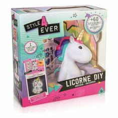 Canal Toys Svetleči samorog DIY Unicorn Canal Toys OFG 106 Bela Aluminij Plastika