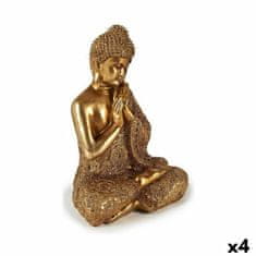 Gift Decor Okrasna Figura Buda Sede Zlat 17 x 33 x 23 cm (4 kosov)