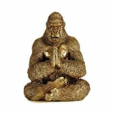 Gift Decor Okrasna Figura Yoga Gorila Zlat 16 x 27,5 x 22 cm (4 kosov)