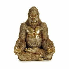 Gift Decor Okrasna Figura Gorila Yoga Zlat 19 x 26,5 x 22 cm (4 kosov)