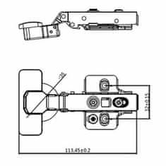 Edm Šarnir EDM BC05 35 mm Bat Jeklo