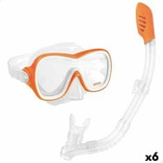 Intex Potapljaška Očala s Cevko Intex Wave Rider Oranžna