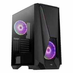 Aerocool Ohišje Midi-Stolp ATX Aerocool VISORBK LED RGB Črna