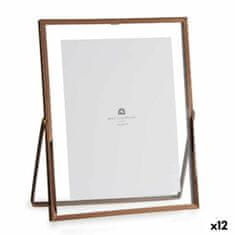 Gift Decor Okvir za fotografije Baker Kovina Steklo Plastika 20,5 x 1 x 25,2 cm (12 kosov)