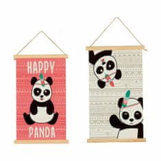 Gift Decor Dekoracija za steno Medved panda 1 x 54 x 33 cm (24 kosov)