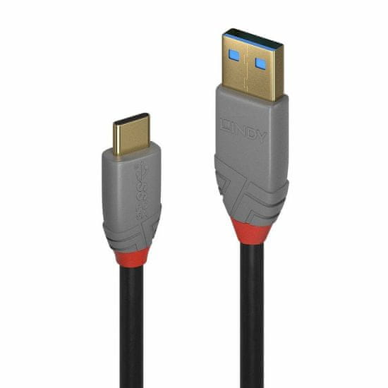 Lindy Kabel USB A v USB C LINDY 36910 50 cm Črna