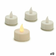 Gift Decor Set Sveč LED Bela 4 x 4 x 3,7 cm (12 kosov)