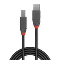 Lindy Kabel USB A v USB B LINDY 36676 Črna 7,5 m