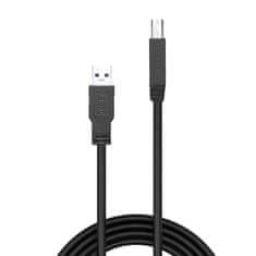 Lindy Kabel USB A v USB B LINDY 43098 10 m Črna