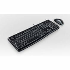 Logitech Tipkovnica in Miška Logitech Desktop MK120 USB Črna Italijanščina