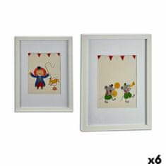 Gift Decor Slika Cirkus Pisana Les 33 x 3 x 43 cm