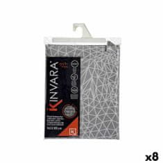 Kinvara Namizni Prt Jacquard Proti madežem Abstraktno 140 x 180 cm Siva (8 kosov)