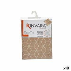 Kinvara Namizni Prt Platno Proti madežem Abstraktno 140 x 180 cm Bež (10 kosov)