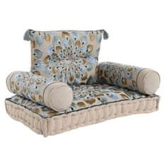 DKD Home Decor Vrtni fotelj DKD Home Decor Modra Bež 90 x 55 x 18 cm