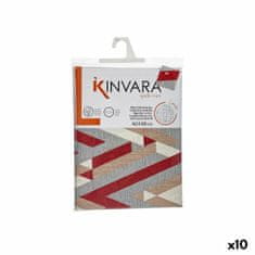 Kinvara Namizni Prt Platno Proti madežem Črte 140 x 180 cm Granatna (10 kosov)