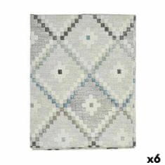 Kinvara Namizni Prt Platno Proti madežem Rombi 140 x 180 cm Modra (6 kosov)