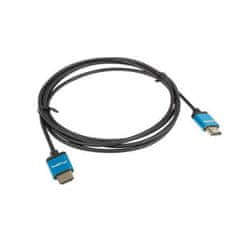 Lanberg HDMI kabel Lanberg V2.0 4K SLIM Črna 1 m Črn/Moder