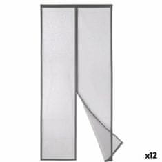 Kipit Komarna mreža Magnetska Siva Poliester Magnet 90 x 210 cm (12 kosov)