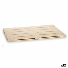 Gift Decor Pladenj za prigrizke Rjava Les 40 x 2 x 60 cm (12 kosov)