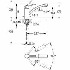 Grohe enoročna pipa Grohe 30358000