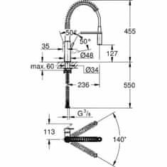 Grohe enoročna pipa Grohe Professional 30361000