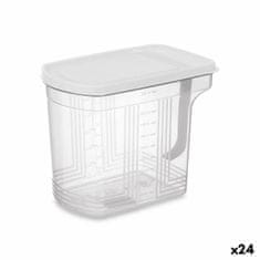 Kinvara Organizator za hladilnik Siva Prozorno Plastika 2,5 L 20,5 x 17 x 13 cm (24 kosov)