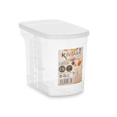 Kinvara Organizator za hladilnik Siva Prozorno Plastika 2,5 L 20,5 x 17 x 13 cm (24 kosov)