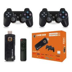 Smart Plus Game TV Stick Video igralne konzole Brezžični krmilnik Gamepad Best Hd Arcade Retro X8 Android 10 iger Dual OS 2.4G 4K 64GB Ps1