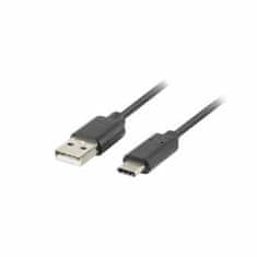 Lanberg Kabel USB A 2.0 v USB-C Lanberg CA-USBO-10CU-0005-BK Črna 50 cm (1 kosov)