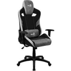 Aerocool Stol Gaming Aerocool COUNT AeroSuede 180º Črna Siva