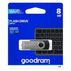 GoodRam Ključ USB GoodRam UTS2 USB 2.0 Črna Srebrna 8 GB (1 kosov)