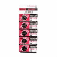 Maxell Litij Gumb Baterije Maxell CR2025 3V 3 V CR2025 (5 kosov) (5pcs)