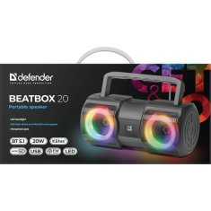 Defender Zvočnik BLuetooth Prenosni Defender BEATBOX 20 Črna