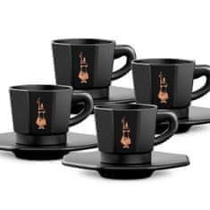 BIALETTI Komplet Lončkov za Kavo Bialetti 700000671 Črna Porcelan 75 ml