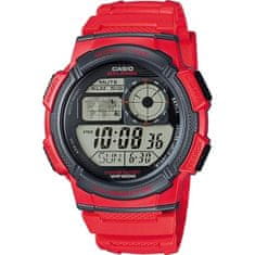 Casio Ura moška Casio WORLD TIME ILLUMINATOR Rdeča (Ø 43 mm)