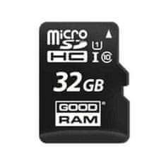 GoodRam Spominska Kartica Micro SD z Adapterjem GoodRam M1AA-0320R12 Razred 10 UHS-I 100 Mb/s Črna 32 GB